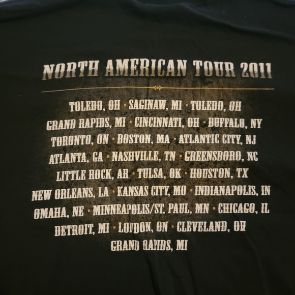 Bob Seger & The Silver Bullet Band North American 2011 Tour Tee T Shirt Mens XL - Picture 11 of 11